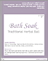 Bath Soak Herbal Ball